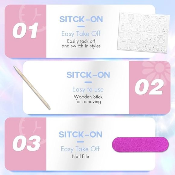 Light Bronze Chrome Press on Nails - Picture 5 of 5